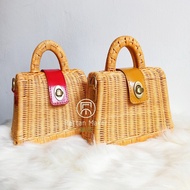 Rattan Handbag Handle Bag / Full Rattan Weaved / Handmade Bag / Rattan Maker