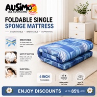 𝟒 𝐈𝐍𝐂𝐇 𝐅𝐎𝐋𝐃𝐀𝐁𝐋𝐄 𝐒𝐏𝐎𝐍𝐆𝐄 𝐌𝐀𝐓𝐓𝐄𝐑𝐄𝐒𝐒 SINGLE  MATTRESS Good quality Lightweight Affordable Consumer's Bes