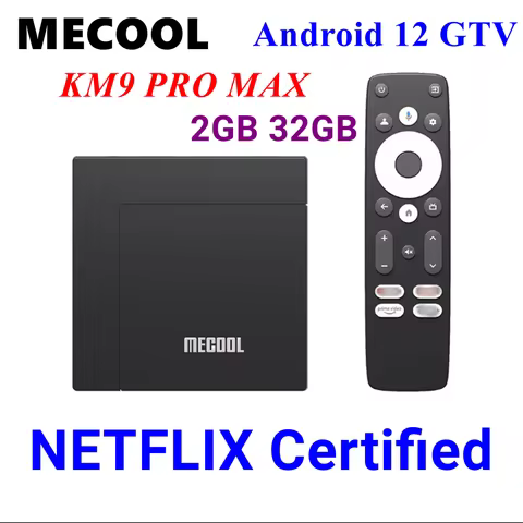 Mecool KM9 Pro Max Android 12 TV Box Realtek1325-B 2GB 32GB Google Certified Netflix 4K HDR ATV BOX 