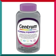 善存 - 250粒！Centrum女士50+ 全效多種維他命及礦物質 女士50+配方 維他命C免疫力 GSK 加拿大版 (新舊包裝隨機 發送) (效期:02/2027*)