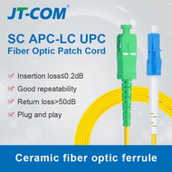 สายแพทช์ใยแก้วนำแสง JT-COM LC ถึง SC APC 1M/3M/5M/10M/20M/30M 2.0Mm สายเคเบิลเสริมไฟเบอร์ FTTH