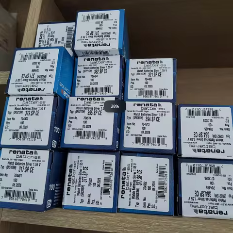 100pcs Renata 36 SR621SW 377 SR626SW SR920SW 315 SR716SW 321 SR616SW 317 SR516SW 394 SR936SW 362 SR7