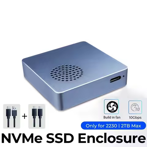 Mini 2230 M.2 SSD Enclosure NVMe Case 10Gbps M2 to USB C Type-C Hard Drive Disk Mobile Box Aluminum