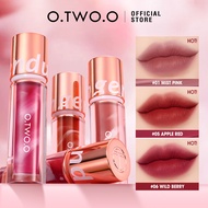 【BUY 2 SAVE 10%】O.TWO.O Lipstick Lip Gloss 24hrs Waterproof Velvet Non-stick Cup Nude Lip Tint Matte