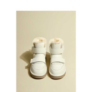 GU YUN Snow Boots Korean Version Thick-Soled Fleece Lining Thickened Warm Velcro Short Tube Fur Inte
