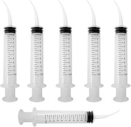 Xiufortion 6PCS Pet Feeding Syringe Transparent Aseptic with Measurement 12ml Water Liquid Food Supp