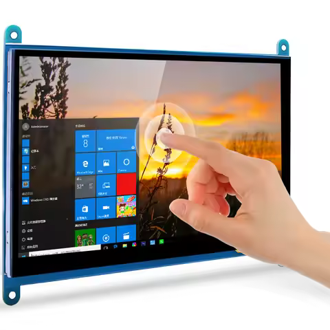 7 Inch IPS Touch Screen Raspberry Pi 4 Capacitive HDMI-compatible TFT LCD for Orange Pi RPI 5 4B 3B+