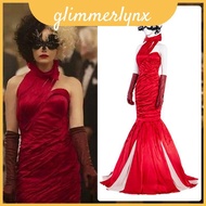 Cruella De Vil Cosplay Costume - Ideal for Carnivals and Halloween