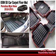 PERODUA MYVI NEW 2018-2023 5D Car Carpet Karpet Kereta Customized fit Car Floor Mat