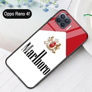 Softcase Glass Kaca Rokok OPPO RENO 4 F -S18 - Casing Hp - OPPO RENO 4F - Pelindung hp-Case Handpho