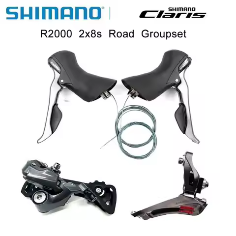 SHIMANO CLARIS R2000 2x8 Speed Road Bike Groupset 8v RD-R2000 SS GS ST-R2000 Brake Shifter Lever Ori