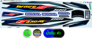 สติ๊กเกอร์ Wave 100s ปี 2020 รุ่น 25 สติ๊กเกอร์ Honda wave 100s ปี 2020 รุ่น 25 (สีสวย สีสด สีไม่เพี