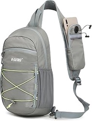 G4Free Sling Bag Backpack RFID Blocking Crossbody with Front Pocket Hiking Daypack Outdoor Chest Bag