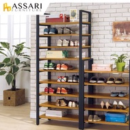 [特價]ASSARI-工業風木心板高鞋架(寬80x深34x高178cm)