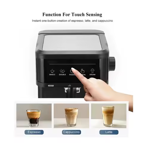 Hot Selling Automatic Semi-Automatic Electric Italian Coffee Machine 20 Bar Expresso Espresso Coffee