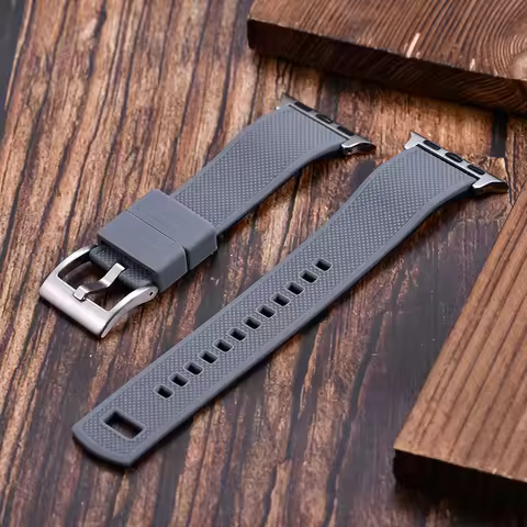 New Silicone Strap For Apple Watch Band 41mm 42mm S10 iwatch 38mm 40mm Rubber Watchband Bracelet App