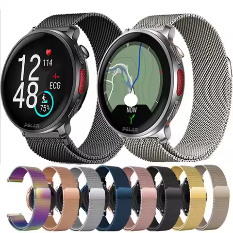 20mm 22mm Milanese Loop Strap For Polar Vantage V3 M2/M Grit X Pro Titan Bracelet Metal Band For Pol