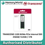 TRANSCEND 110S NVMe PCIe SSD, 256GB / 512GB / 1TB. Singapore Local 5 Years Warranty