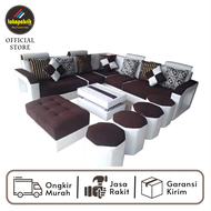 Sofa Beranak Murah Minimalis Modern / Sopa Beranak / Sofa Tamu Sudut Cirebon Tegal Brebes Pemalang P