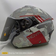 iRiE NOVA 2.0 JET  MATT GRAY / BL2 ARMY RED HELMET