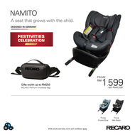 Recaro Namito Prime Mat Black 360 Baby Car Seat with free gift