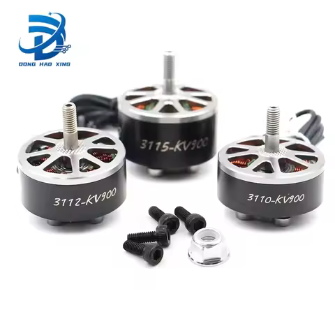 4pcs RSPEED V3 3110 3112 3115 900KV Brushless Motor 6S Lipo 5mm Shaft For 8~10inch Propeller X8 X9 X