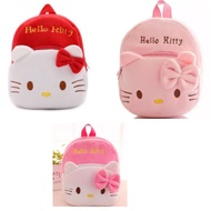 Baby Hello Kitty Bag For Girls School Bag Cartoon Kids Plush Back Pack Girls Toddler White Pink Bag