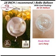 18 inch BOBO transparent balloon