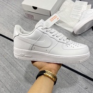Sneaker_nike Air Force 1 full white shoes men women standard basic white AF1 shoes