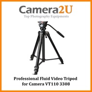 Professional Fluid Video Tripod For Camera VT110 / Red Buffalo VT180