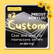[Chat first before order] 2 Custom Acrylic