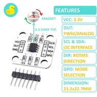 AS5600 12bit Magnetic Encoder Angle Measurement Sensor Module With Magnet