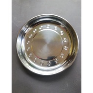 talam besi 27cm talam bulat besi round plate tebal 27cm 10.5"