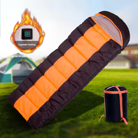 Winter USB Heating Mat Type-C 5V Electric Heated Sleeping Bag 3-Level Temperature Portable for Outdo