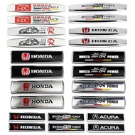 2pcs Mugen Power Acura Metal Car Sticker Auto Body Side Emblem Badge Rear Decal for Honda Odyssey Ci