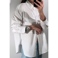 75280 - White Two Pocket (S,M,L) - Blouse 2407