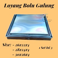 Roll Cake Pan/Layer Pan/Roll Cake Aluminum Thickness 0.5 mm Height 4 Cm Size 26x22x4 | 28x24x4 | 30x