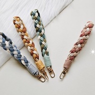 簡約四色編織手機繩/掛繩/手機繩編織/手腕及斜背款