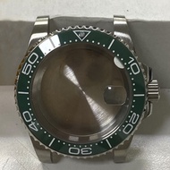 เคสเปลี่ยนนาฬิกาข้อมือ40สเตนเลสสตีลพร้อมกระจกประดับพลอยไพลินสำหรับ Miyota 8215 8205 8200 Mingzhu 281