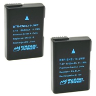 Battery (2-Pack) for Nikon EN-EL14, EN-EL14a and Nikon Coolpix P7000, P7100, P7700, P7800, D3100, D3