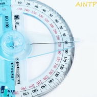 AINTP Protractor Durable Office School Portable Round Ruler
