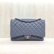 chanel薰衣草紫小羊皮菱格銀鍊coco33cmMAIX