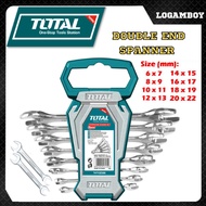 TOTAL DOUBLE END SPANNER SPANAR COMBINATION WRENCH 6MM 7MM 8MM 9MM 10MM 12MM 20MM 22MM 16MM 18MM 19M