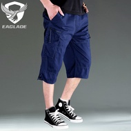 Cotton Multi Pockets 3 4 Pants Men Shorts Plus Size Cargo S-5XL S7-S