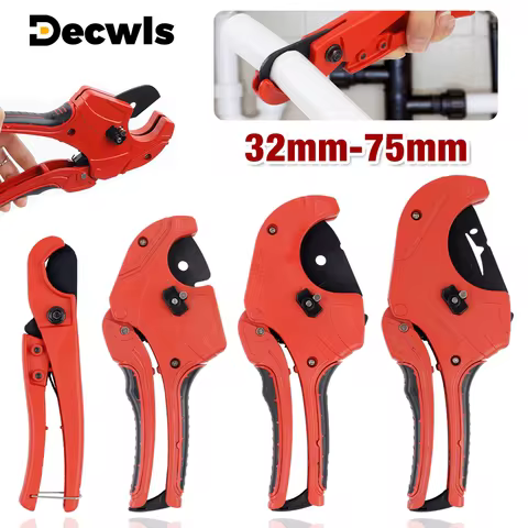 42mm-75mm Ratchet Pipe Cutter, Home 32mm Pipe Cutter, PPR, PVC, PP, PE Plastic Pipe Cutting Tools, C