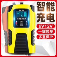 Motorcycle Battery Charger 6v12v Volt Scooter Lead-Acid Battery Fully Intelligent Repair Universal C