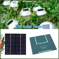 ✥Alloyseed✥【High Quality】 3W 5V Portable Solar Panel Solar Charging Panel Solar Plate for Solar Ligh