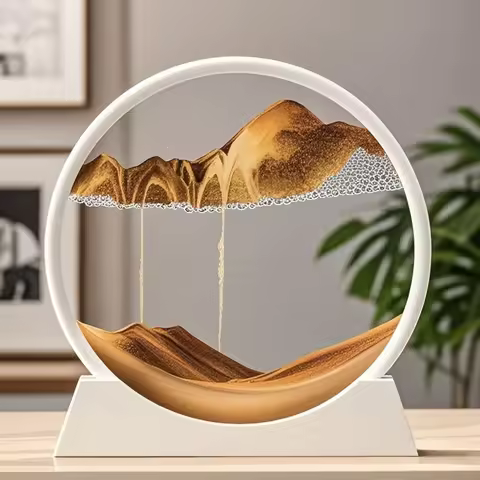Sandscape Moving Sand Art Picture Quicksand Dynamic Liquid Hourglass Kinetic Sand Painting Flowing S
