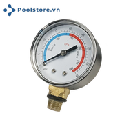 Đồng hồ áp 40PSI 60PSI Emaux cho bộ lọc hồ bơi