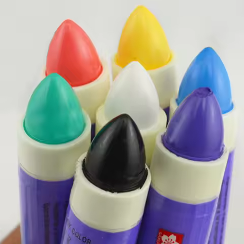 8Pcs Japan Sakura Solid Marker Industrial Pen XSC Dry Can Write on Steel Plate Surface Multi-functio